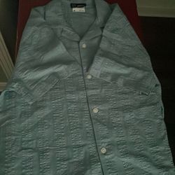 Blue Button Up