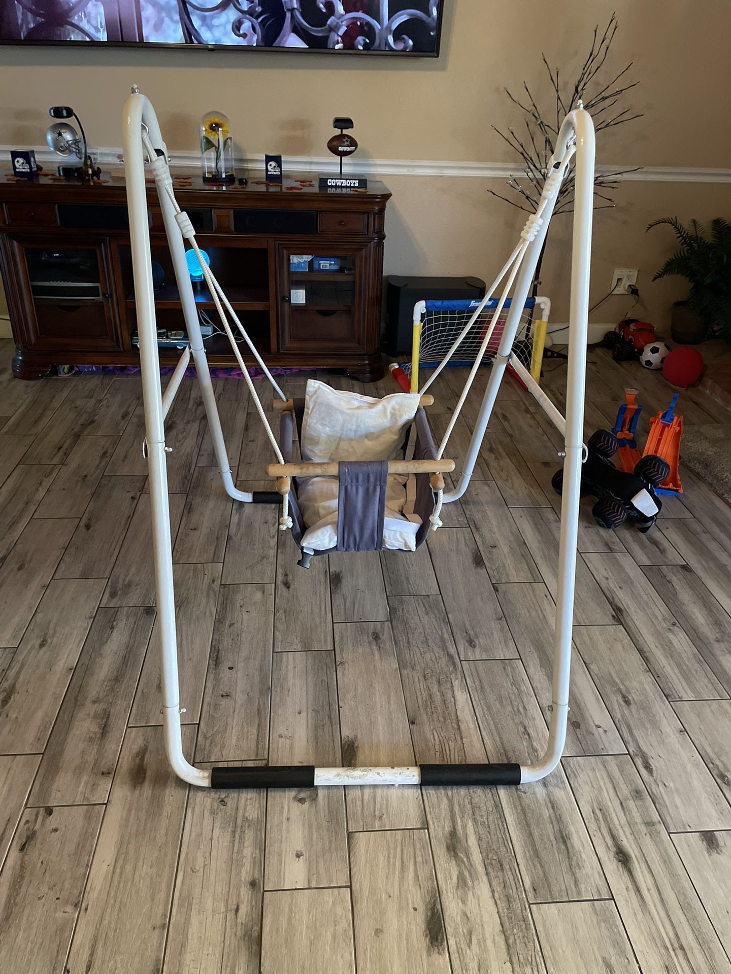 Hapfan Toddler Swing Set With Heavy Duty Stand