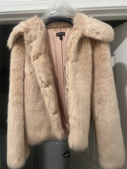 Pink Faux Fur Coat 