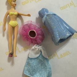 Disney Theme Polly Pocket Style Mini Doll Clothing 4 Pc Replacements 