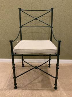 Medici Design, Verde Antique, Solid Steel, Chair