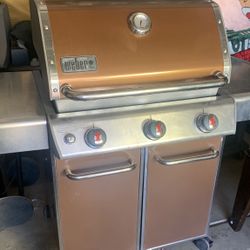 Weber Genesis E-310 BBQ Grill Propane (Orange) For Sale
