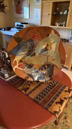 Pottery Bowl For Display With Stand