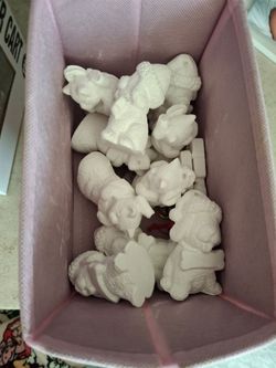 Dogs and cat unpainted ornaments