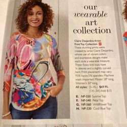 Claire print Top Collection