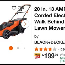 Lawn Mover Electric Black Decker 