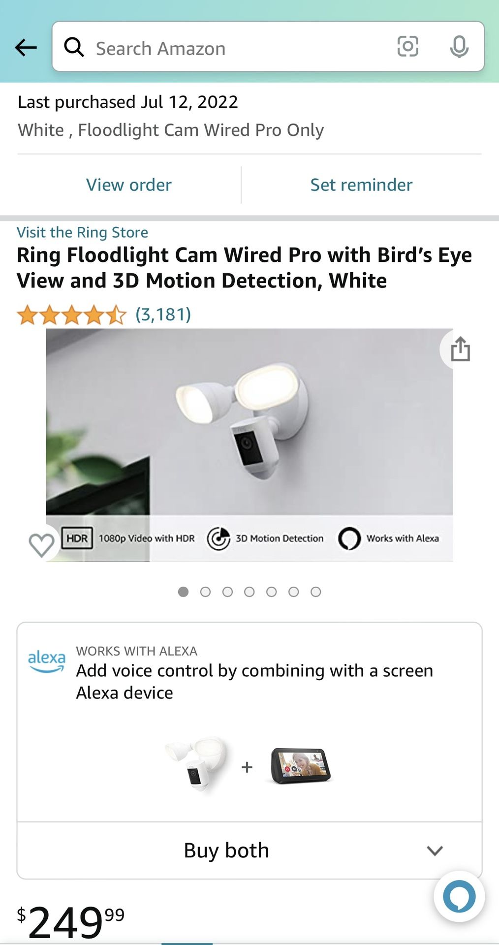 Ring Floodlight Cam Wired Pro
