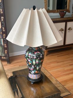 Ginger jar porcelain lamp