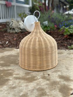 Basket Weave Light Fixture