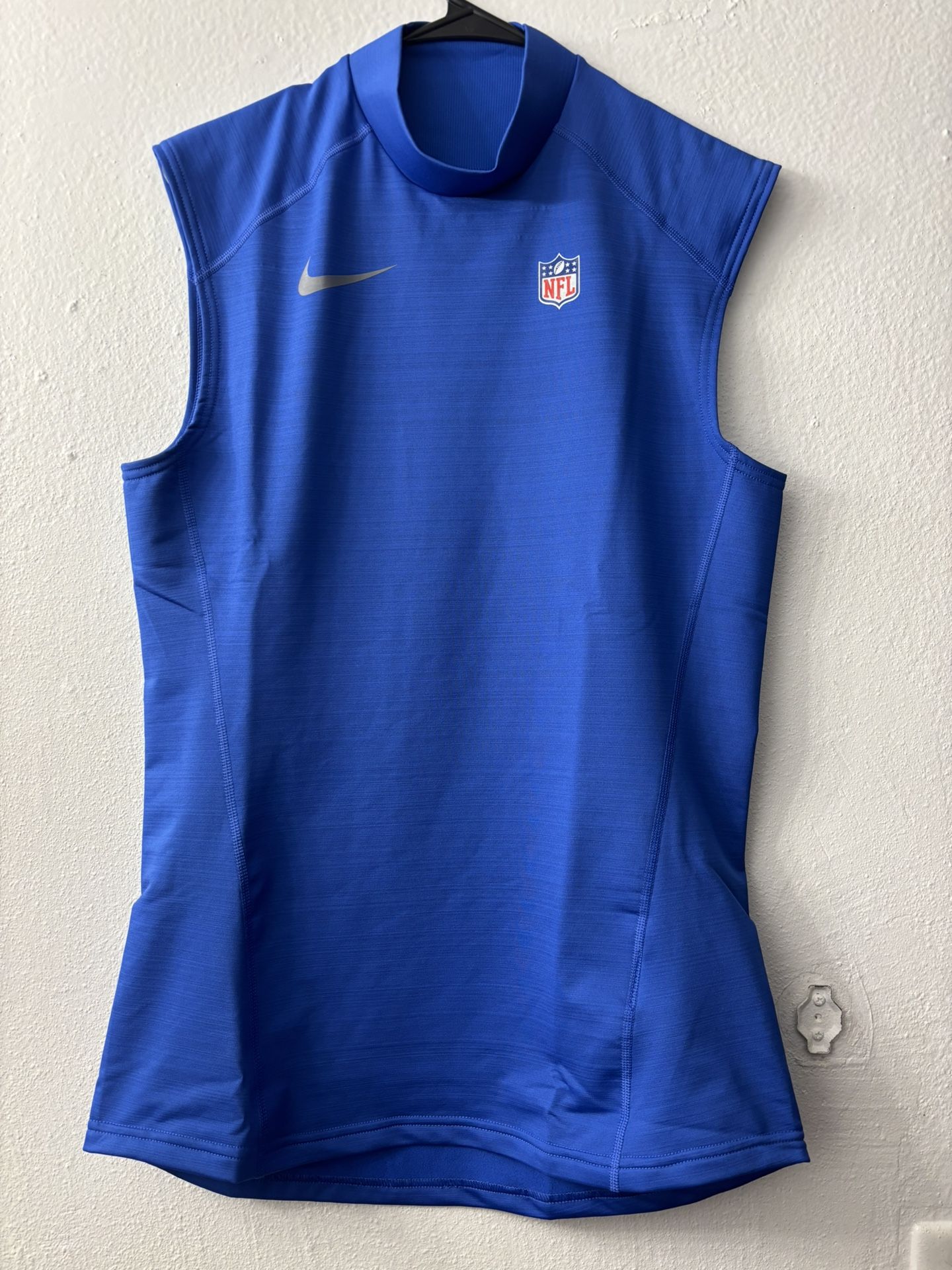 Nike NFL On-Field Blue Training Top Size Medium 