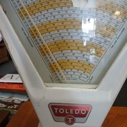 Vintage Two Pound Toledo Scale Measuures In 1/4 Ounces 