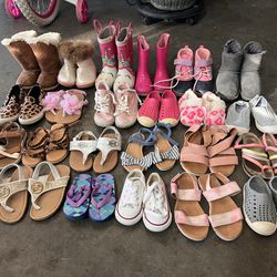 Toddler Girl Shoes Bundle ( 23 Pairs)