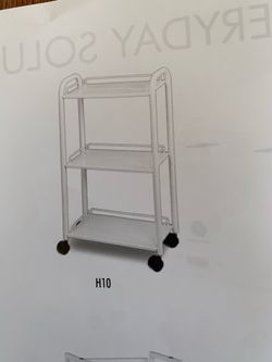 Spa cart mobile white color