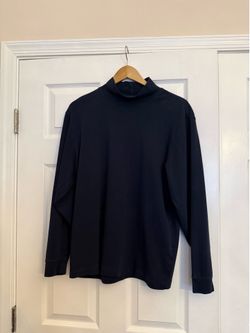 L.L.Bean Mock Neck Long Sleeve Shirt - Large Regular