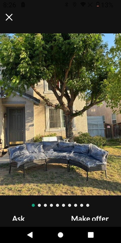 Brand New Patio Set Round Patio Furniture Set Curved Patio Furniture Brand New 🚛✈️🆕