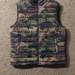 New Aeropostale Remixed Down Army Fatigue Vest Men's small