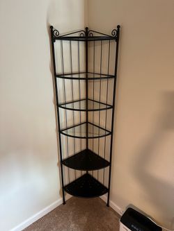 Corner Shelf Unit Black