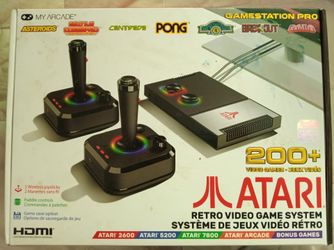 Atari GameStation Pro Retro Console 200+ Games HDMI 720p Wireless Controllers
