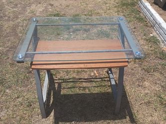 Glass desk