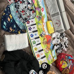 Baby Items Diapers Toys Shoes Books Socks Bibs