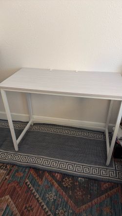 Simple white desk