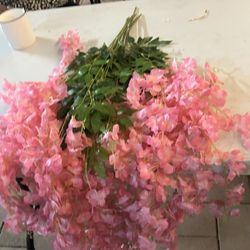 Artificial hanging Flowers.