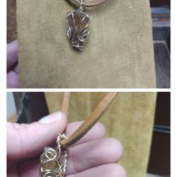 Handmade Copper Wire Wrapped Pendant 
