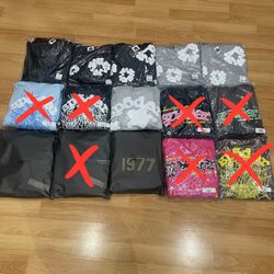 SP5DER DENIM TEARS ESSENTIALS