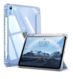 Ipad case 11 inch light blue with pencil holder