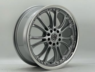 18x7.5 ZEN RACING  wheels SLIVER WITH MACHINE LIP style 252 10Hole 5x108 / 5x114.3 et 45 qty 4 #275