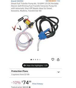 Diesel Fuel Transfer Pump Kit