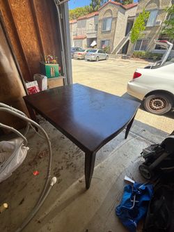 Large wooden table
