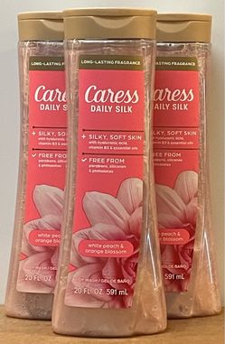 Caress Daily Silk Body Wash 3-Pack, 20oz