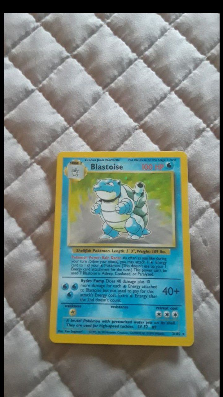 Blastoise pokemon card