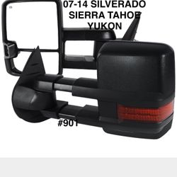 2007 To 2014 Chevy Silverado / GMC Sierra / Tahoe/  Suburban / Yukon / Avalanche Towing Mirrors