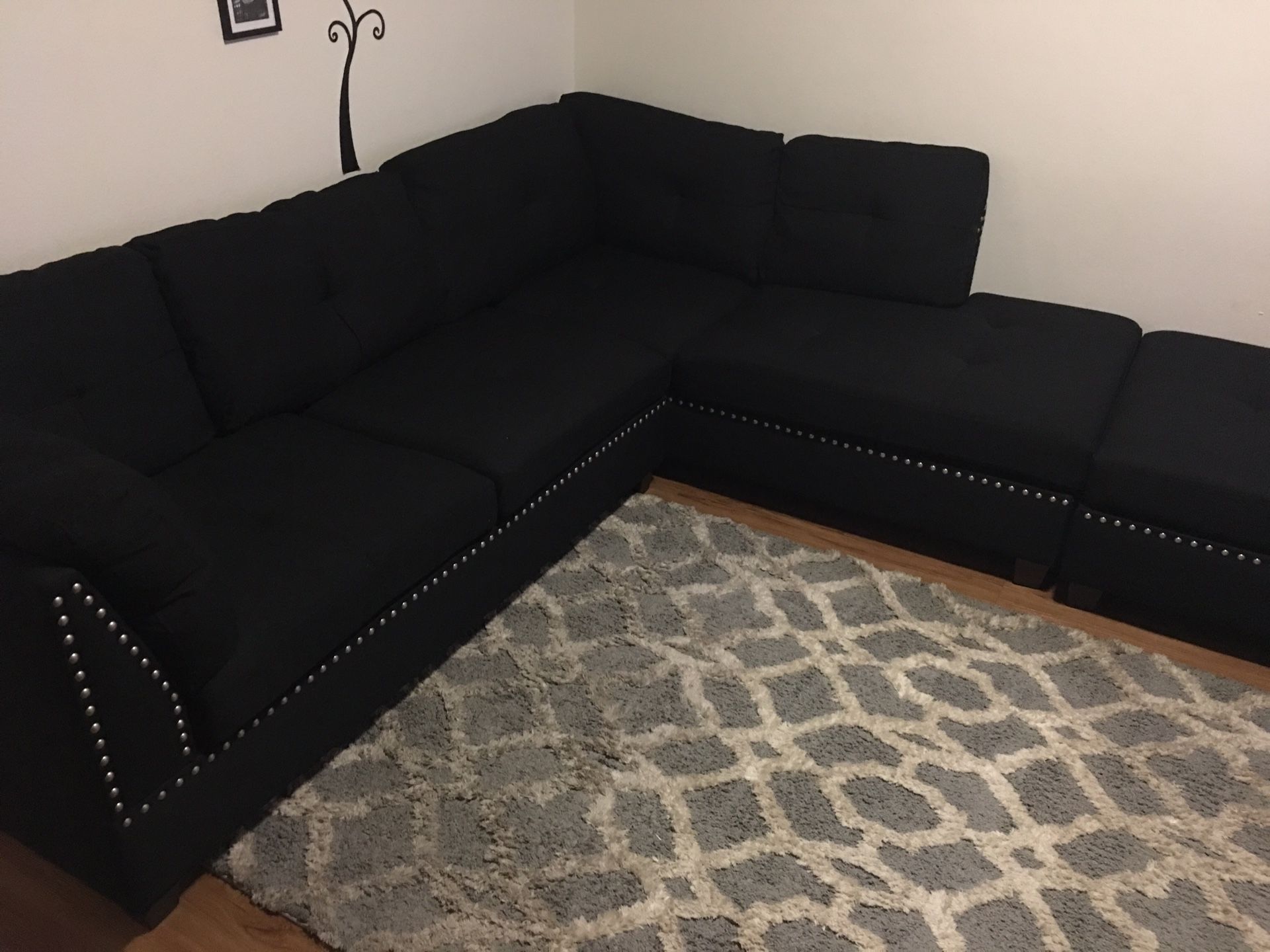 Black set sofa