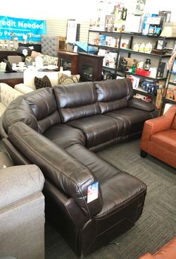 Brand New Leather Sectional