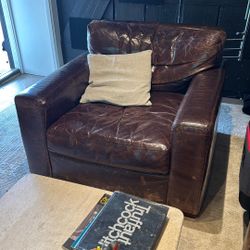Restoration Hardware Leather Chair Maxwell