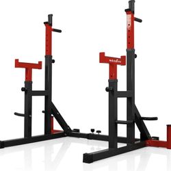Adjustable squat rack Super Solid 550 Lb. Weight capacity 