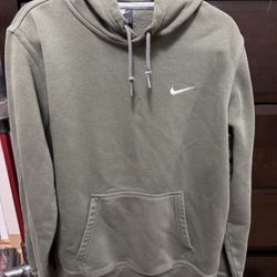 Olive Nike Hoodie, Size Women’s Large Fits Oversized Medium