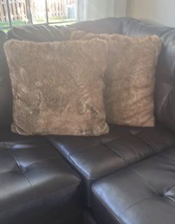 Lovely Large Faux Fur pillows
