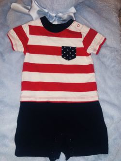 Gymboree 4th of July onesie