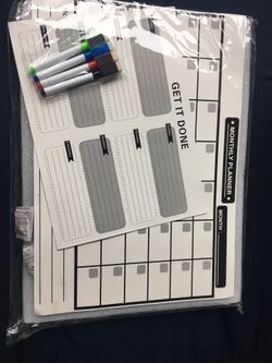 Monthly And Weekly Planner 