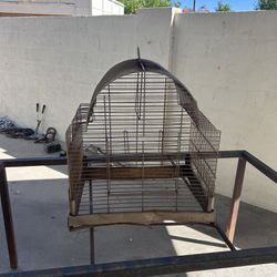 Cool Rusty Vintage Bird Cage