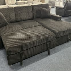 Black Couch With Pull Out 