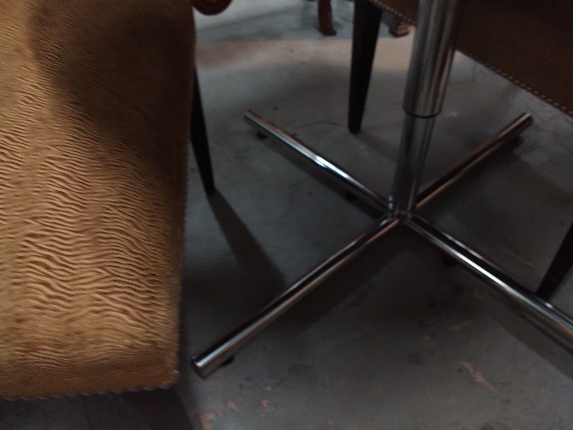 Wonderful Easy Adjustable Table With Chrome Finishing