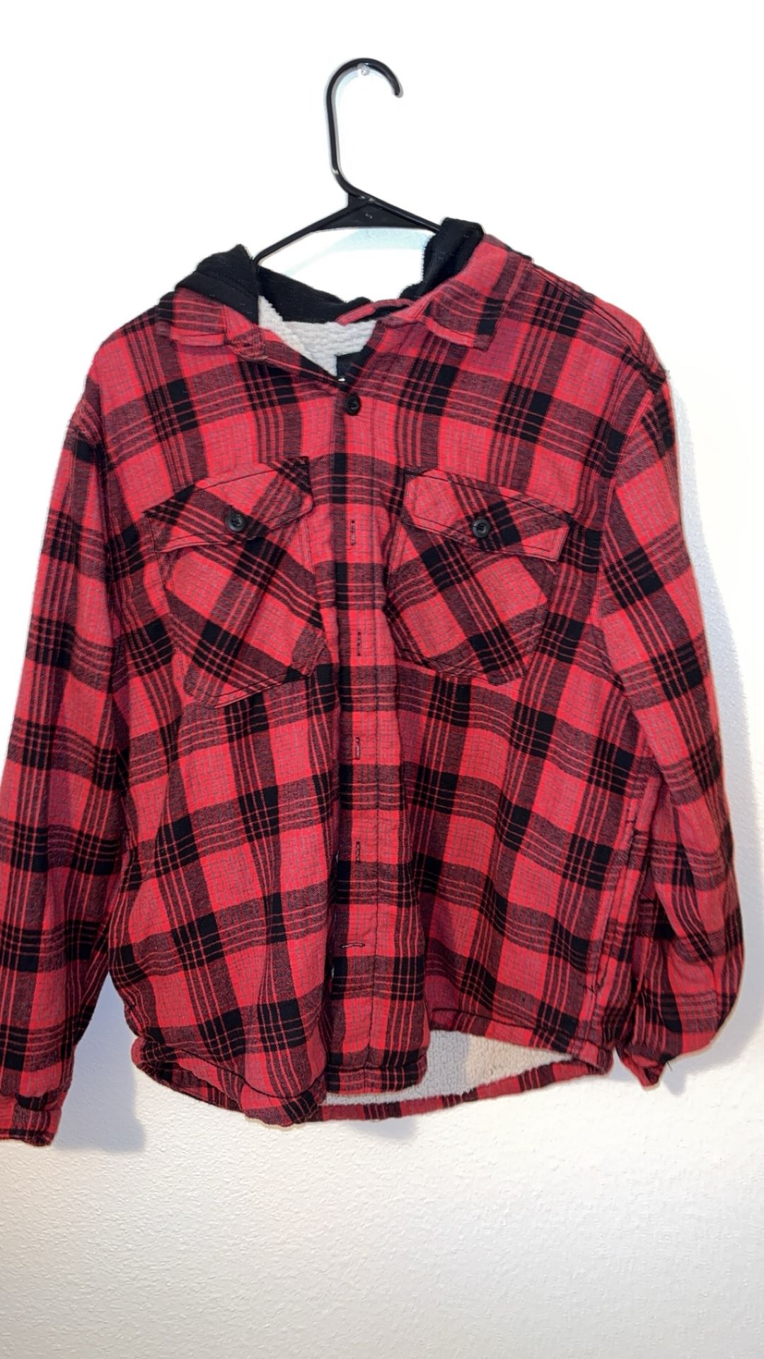 Flannel hoodie