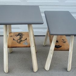 Rustic Coastal Side Tables