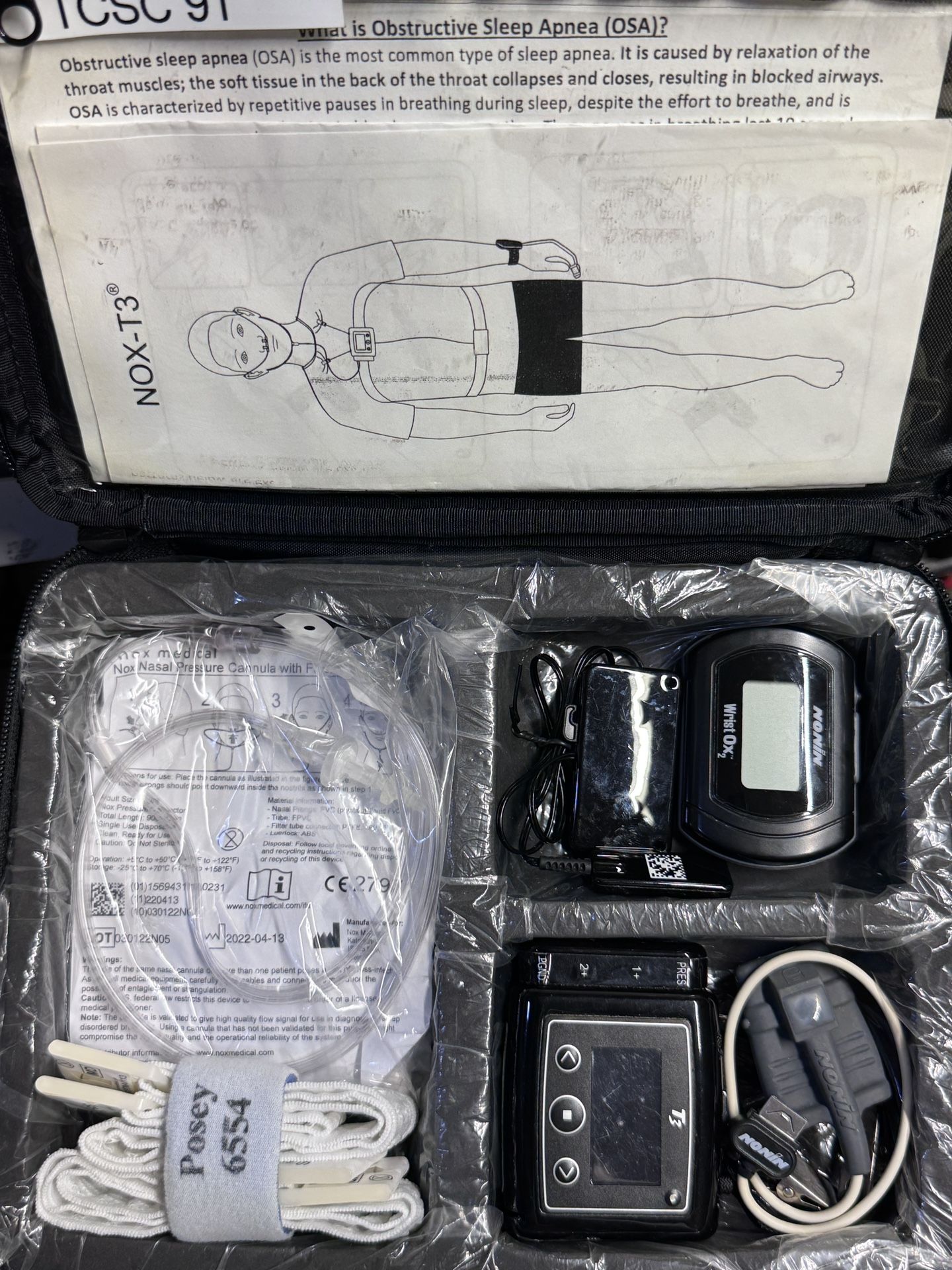 NOX T3 Home Sleep Monitor – Complete Set / Excellent Condition
