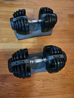Bowflex adjustable dumbbells 52.5 lbs set
